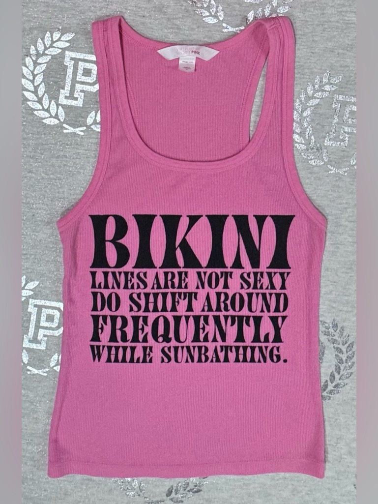 Vs Pink Y2k Tank Nwot